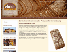 Tablet Screenshot of ebner-brot.de